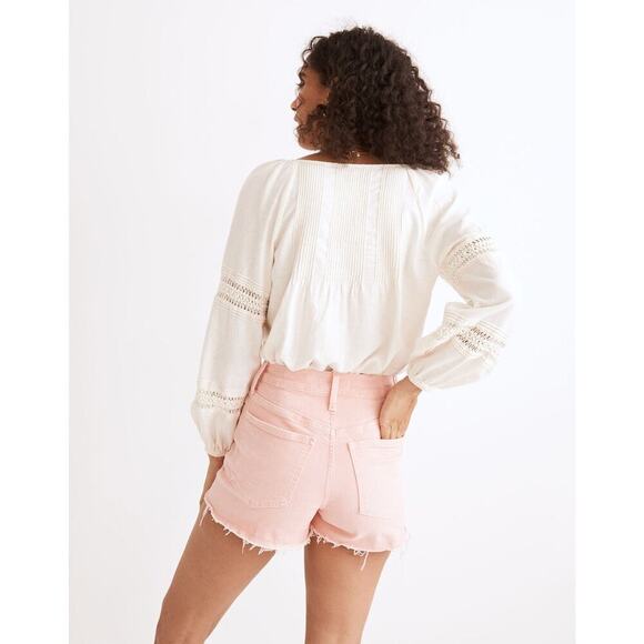 Madewell The Perfect Jean Short Garment-Dye Edition Autumn Pink Size 28 - Picture 4 of 11